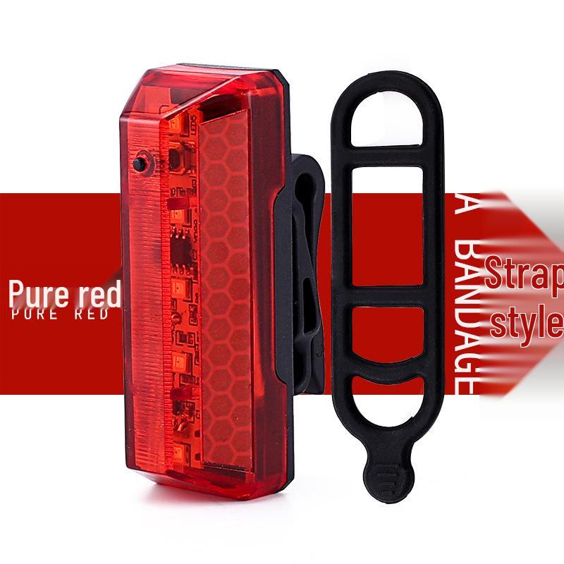 NQY USB Rechargeable Rainproof Bicycle Taillight with Long Battery Life