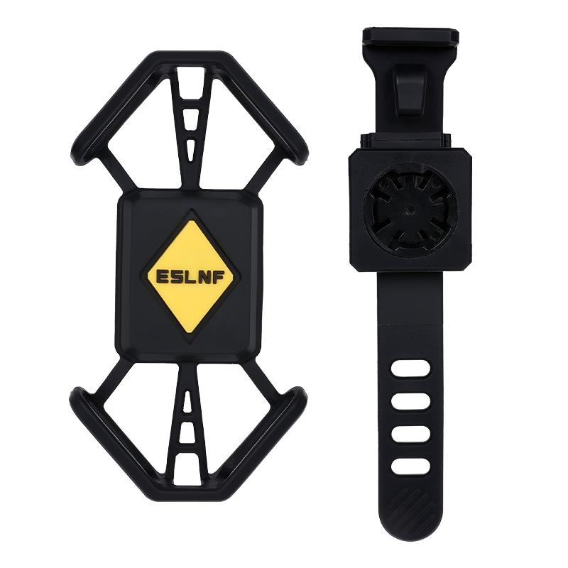 

Road Bike Mountain Bike Silicone Phone Holder Fashionable Bicycle Phone Holder Bicycle Quick-release Mobile Phone Stand чорний