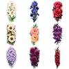 9pcs Temporary Tattoo Waterproof Long-lasting Body Stickers Sunflowers Peonies Orchids For Back Adult Male