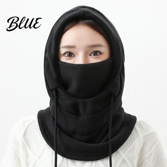 Cold Weather Gear Accessories Headgear Men Fall Hat Women Hooded Scarf Winter Riding Solid Color