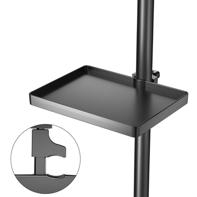 Adjustable Microphone Stand Shelf Clamp On Firm Rack Tray Universals Microphone Stand Tray Sound Card Tray Clip Holder