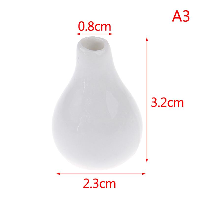 1:12 Dollhouse Miniature Jasmine Hydrangea Flower Green Plant Vase Flowerpot Vase Jar Model Furniture Decoration Accessories