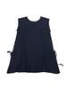 Phased Pintuck Waffle Flare Dress_Navy