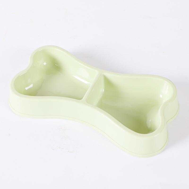 

Bone-Shaped Double Bowl for Dogs and Cats - Integrated Feeding & Drinking Bowl