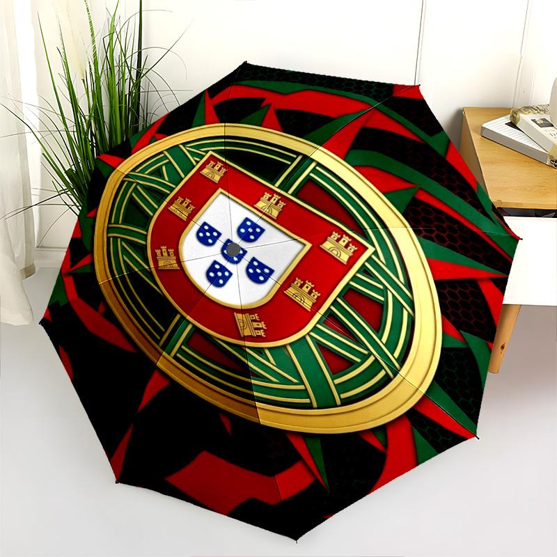 Portuguese Heritage Emblem Folding umbrella Umbrella durable Sun umbrella printing outdoor