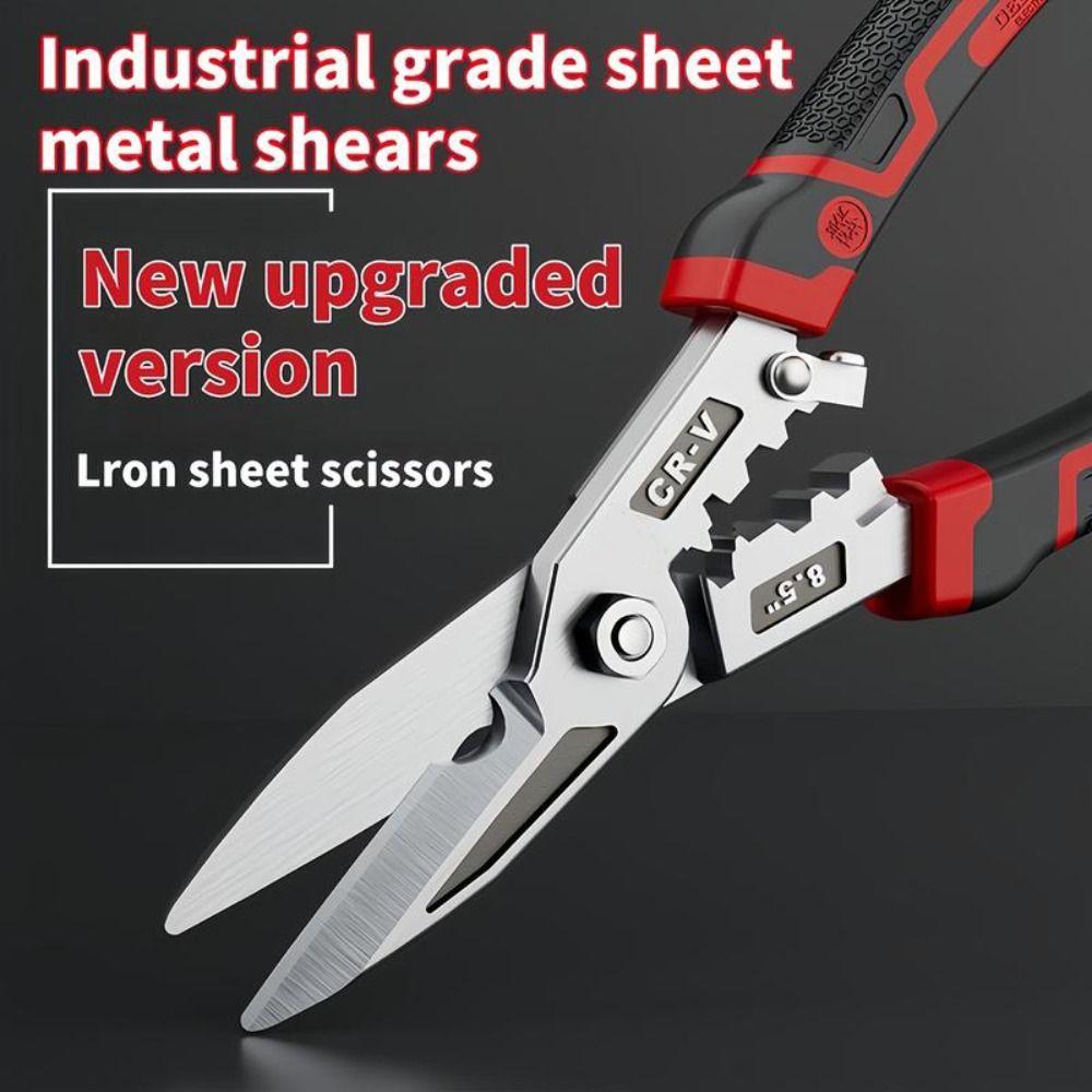 Heavy Duty Iron Shears  for Cable Iron Wire Cutting Stripping Crimping Hand Tool
