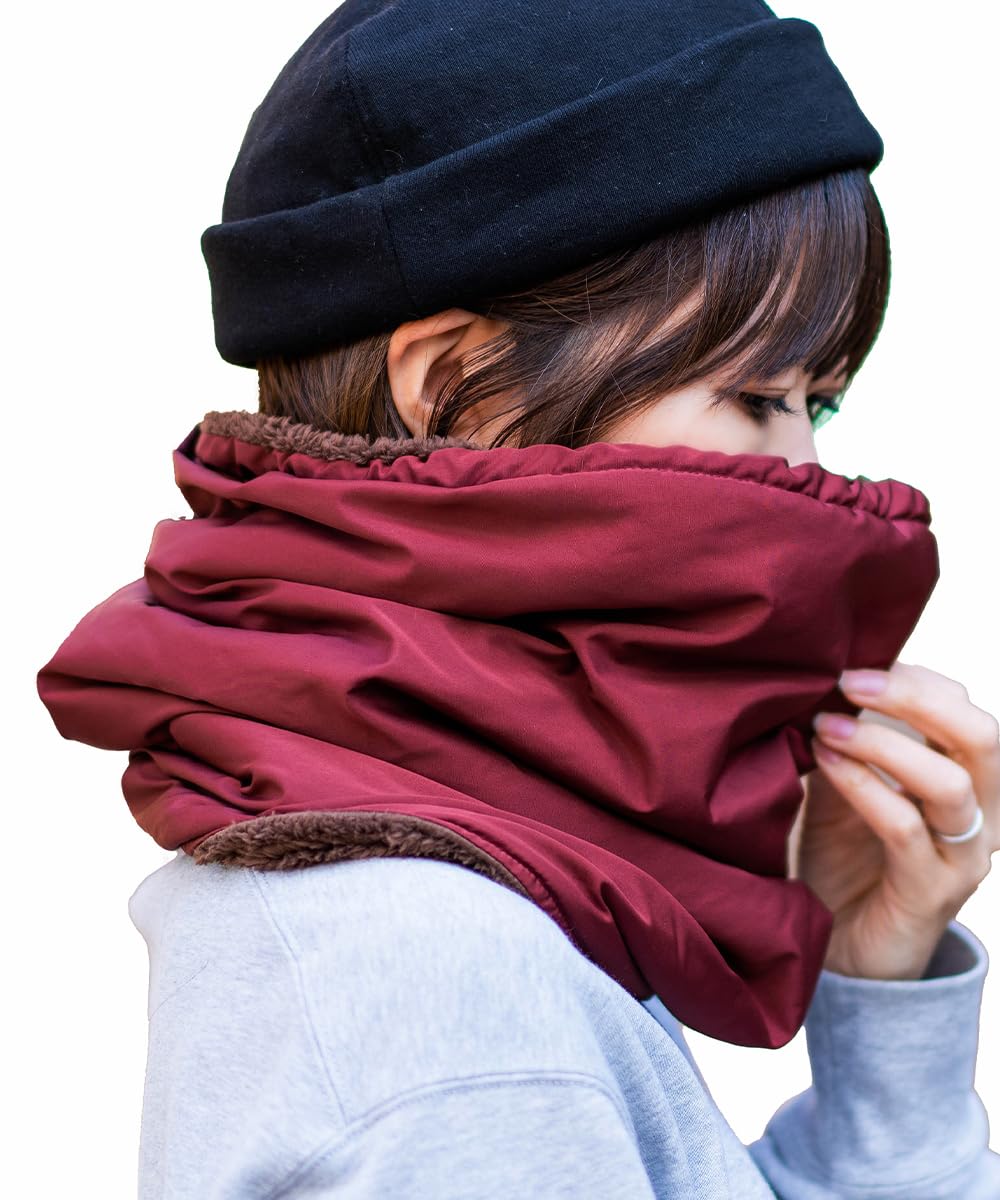 

Nakota Nylon Boa Neck Cold One Wine Water-Repellent Warmer, Snood, Scarf, Accessory, Winter, Protection, Men s, Women s, Commuting, School, Size,