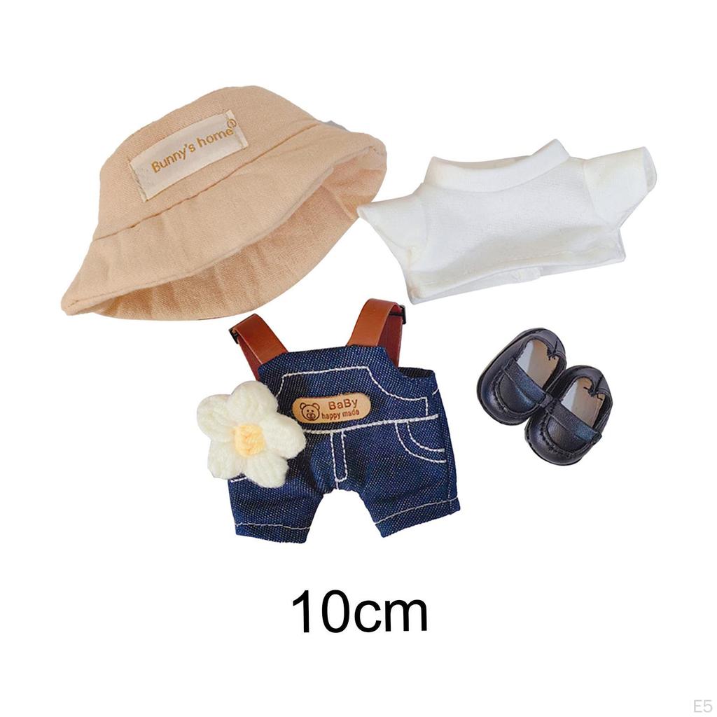 Plush Doll Clothes for 17cm Stylish Soft Photo Props Cute Outifits