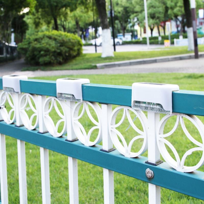 ABNL 4Pcs LED Solar Path Stair Lights Outdoor Garden Yard Fence Wall Landscape Lamp Solar Light For Courtyard