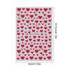 6 Sheets Valentines Day Nail Art Stickers Decals,Adhesive Red Heart Nail Stickers DIY Designs Nail Decorations for Women