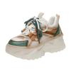 fashion 2024 Hot Sale Women's Shoes Lace-up Women's Vulcanize Shoes Fashion Color Matching High Quality Round Toe Platform Sneakers