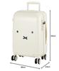 [Hapitas] The hot topic of cuteness! Miffy Suitcase Face Design Series HAP2249 30L 23 cm 2.9kg Small Size: White Face/Silver