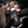 Car Stickers For Alfa Romeo Suede Leather Car Logo Keychain Zinc Alloy Keyring For Alfa Romeo Giulietta 159 147 156 166 Mito Giu