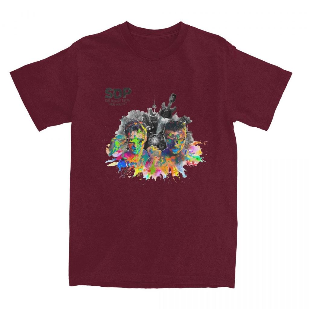 Sdp Band Music Singer 2024 Tour T-Shirt Summer Germany Rock T Shirts 100% Cotton Tee Shirt For Men's Short Sleeve Casual Tops