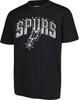 חולצת טי גברים NBA סן אנטוניו ספרס, קשת פלקסי, שרוול קצר, מידה L, שחור