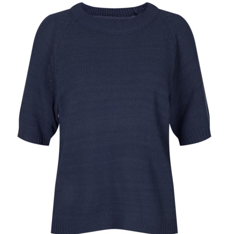 Shop Women Round Neck ShorT Sleeve KniT T shirT Green Frb Wkn 20414