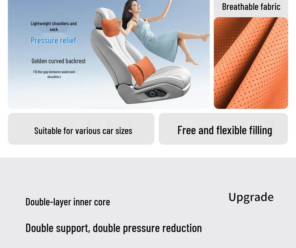 All-Season Headrest Pillow for Land Rover Range Rover, Discovery, Velar, Defender