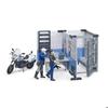 Poste de police bworld avec moto de police - Bruder - Jouet pour enfant de 4 ans et plus