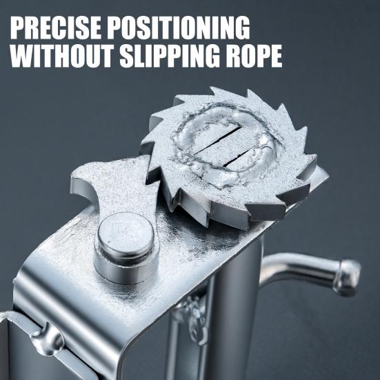 Universal Truck Rope Clamp Tie-Down Tool, Heavy-Duty Steel Cargo Securing Fastener, No-Weld Installation Rope Tightener for Pickup Trucks Trailers