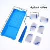 1Set High-Density Foam Paint Roller Paint Tray Liner Decor Tools 2 Inches Small Paint Roller Kit Home Painting Supplies Hardware