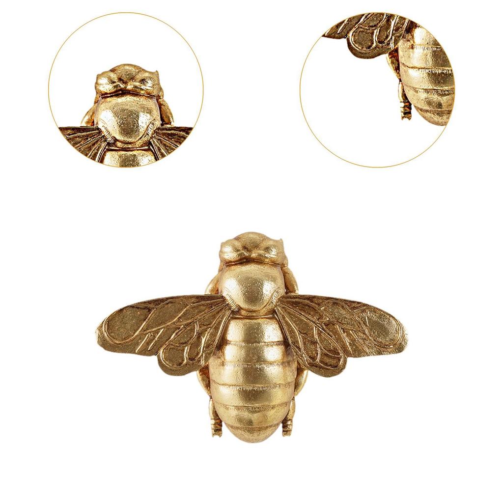 Bee Wall Hanging Ornament Sculpture Collection Hallway Gold Fireplace Resin