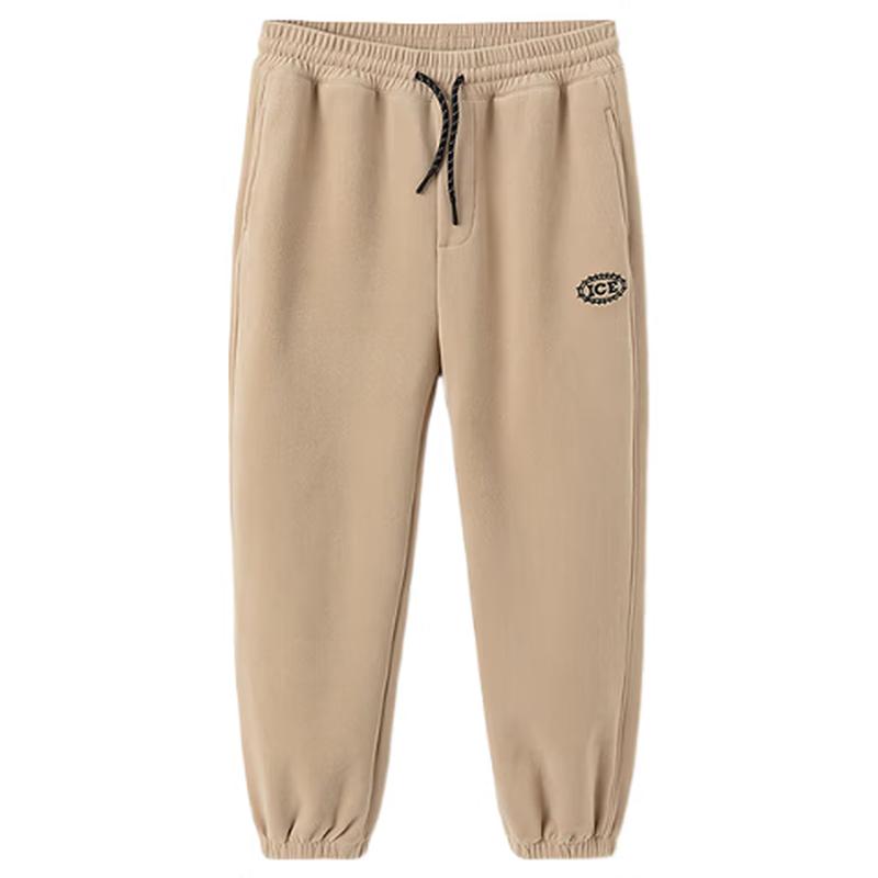 Balabala Boys Fleece-Lined Cuffed Jogger Pants 130