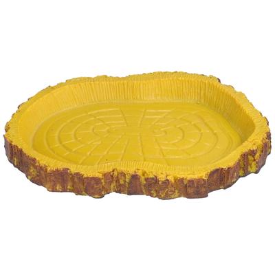 Reptile Food Basin Imitation Bark Lizard Sea Turtle Food Basin for Aquariums Fish Tank