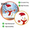 Seasonal Home Beautification Decals Christmas Snowman Static Window Stickers, Removable PVC Glass Decals, Waterproof Creative Holiday