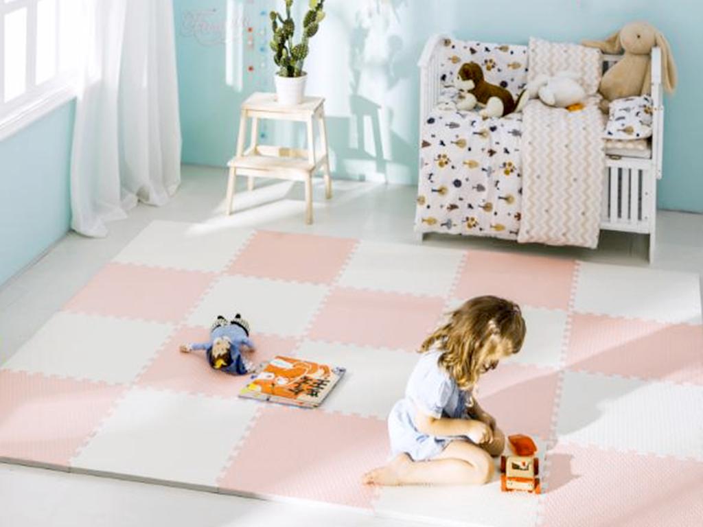 Ricokids Large Foam Puzzle Mat, Peach &