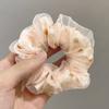New Double-Layer Yarn Large Intestine Hair Ring Korean Mesh Fresh Daisy Hair Rope Ponytail Rubber Band Hair Accessories