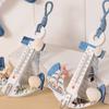 Hanging Hook Wood Boat Kelleg Thermometer Beach Shells Nautical Wall Home Door Decor