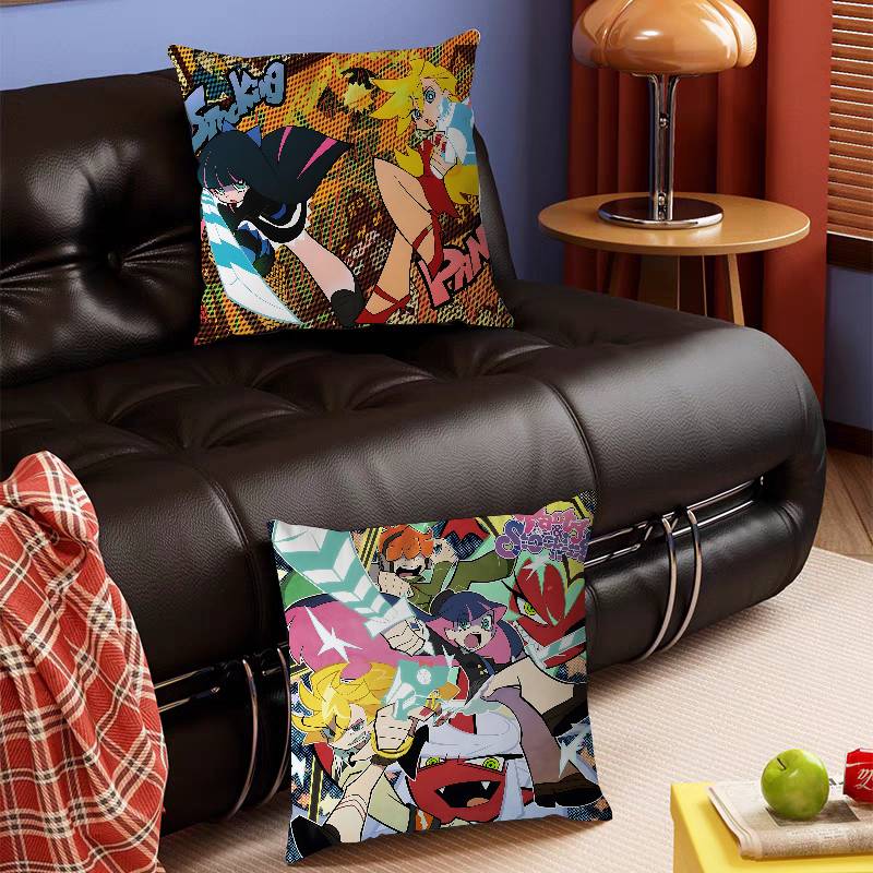 Cartoon The P-Panty S-Stocking Pillow Covers Cartoon Sofa Decorative Home Double-sided Printing Short Plush Cute Cushion Cover