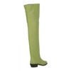 Salvatore Ferragamo Bucaneve LeaTher Over The Knee Boots Green