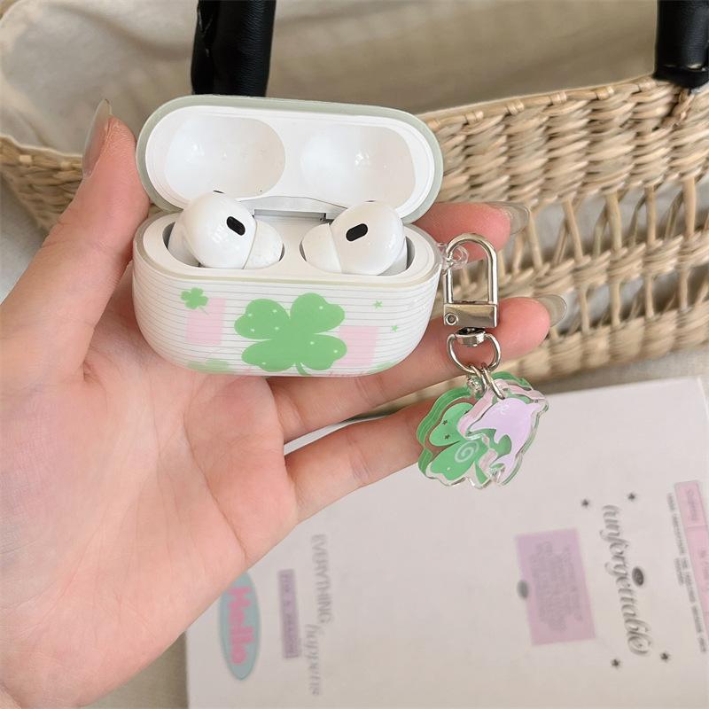 Small Fresh Four-leaf Clover AirpodsPro1 Earphone Case for Apple 1/1/1/1st Generation Wireless Bluetooth Case