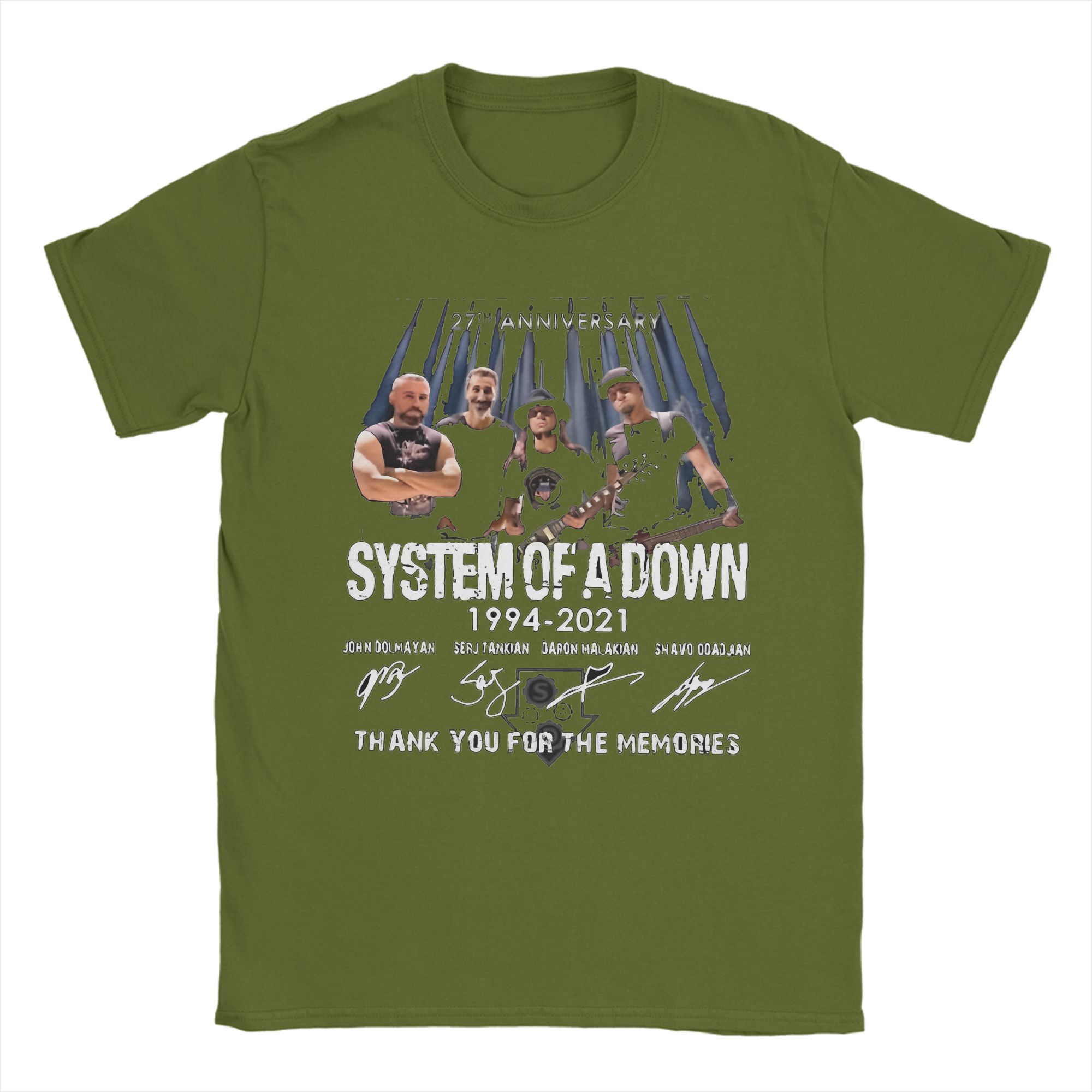 

Metal Rock Album Band T Shirts for Men Women Cotton Novelty T-Shirt Round Neck System Of A Down Tees Short Sleeve Tops Gift Idea 4XL