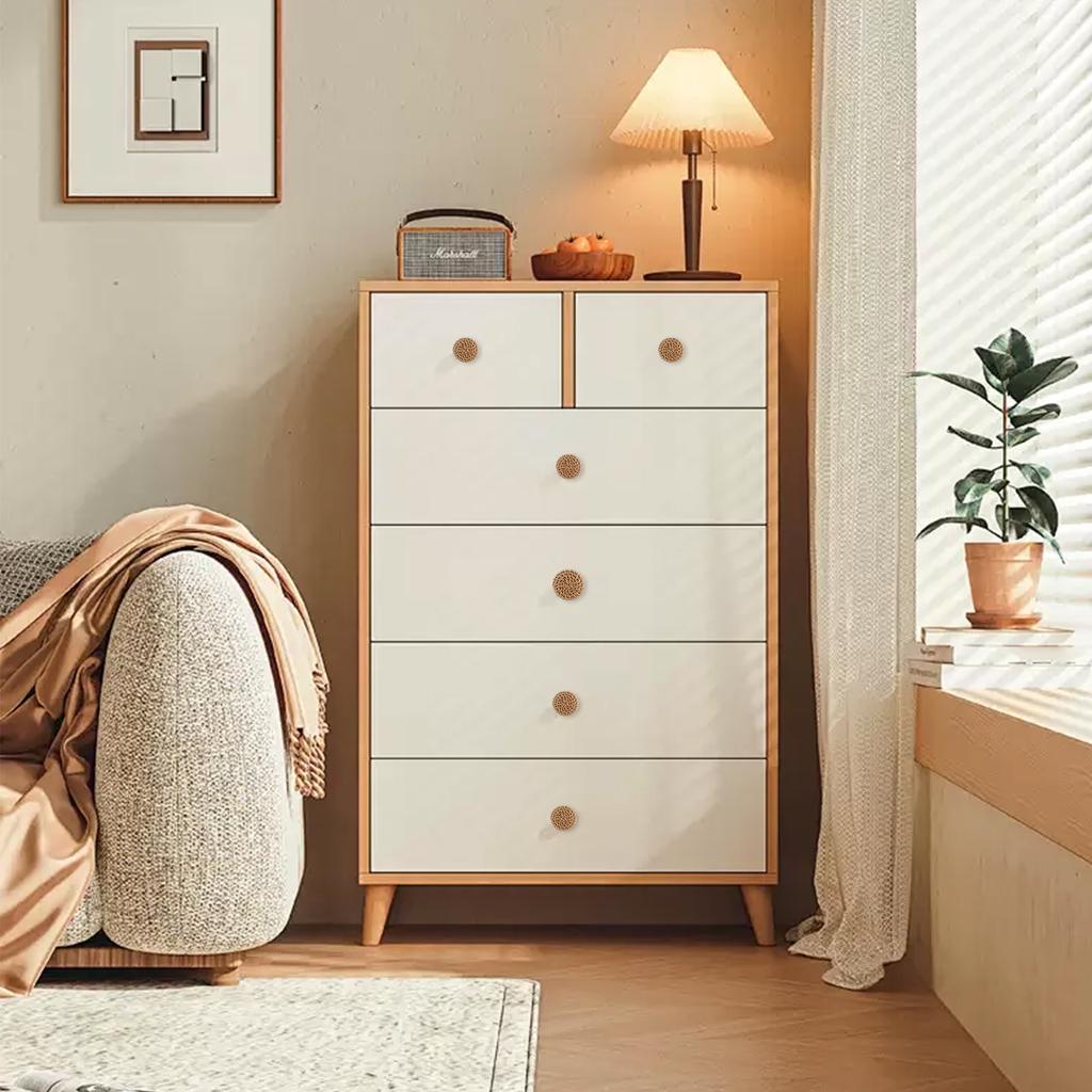 Pack of 12 Wood Drawer Pulls Wood Knobs Decorative Furniture Handles Furniture Hardware Set Simple Install for House