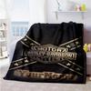 Harley-davidson Motorcycles Personalized Name Blanket Multi-purpose Customizable Blanket Comfortable Perfect for Nap Bed Living Room Sofa