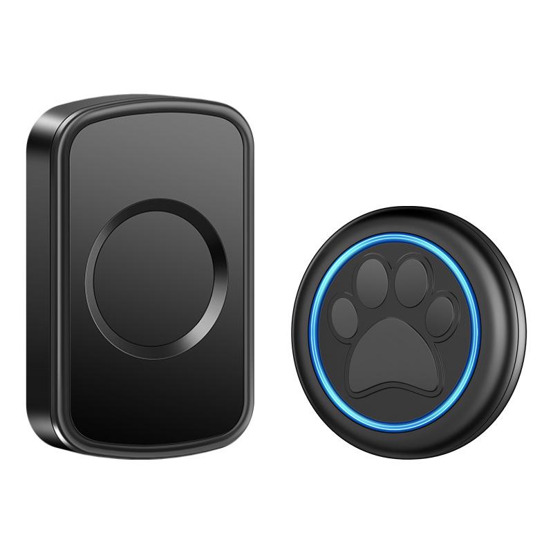 Wireless Pet Doorbell with Touch Button - Training Tool for Cats and Dogs, Includes 1 Transmitter and 2 Receivers.