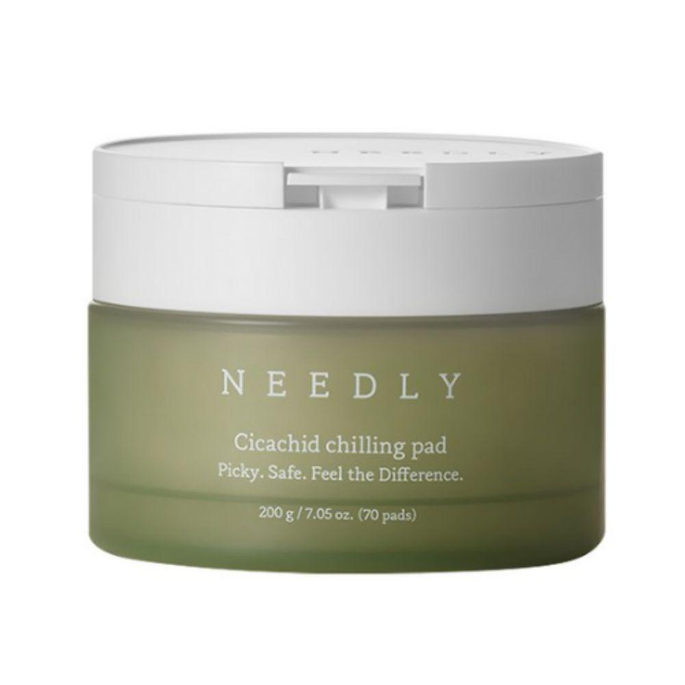 Needly Cicachid Chilling Pad 200g (70 Pads) - Soothing & Cooling Vegan Facial Pads