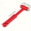 2-in-1 Emergency Car Safety Hammer - ABS Seatbelt Cutter & Window Breaker, Firefighter Approved, No Assembly Required, Durable Red