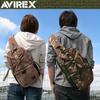 AVIREX Eagle One-Shoulder Body Bag, Solid Camouflage, Men's and Women's, AVX305L, avirex-001 (Navy)