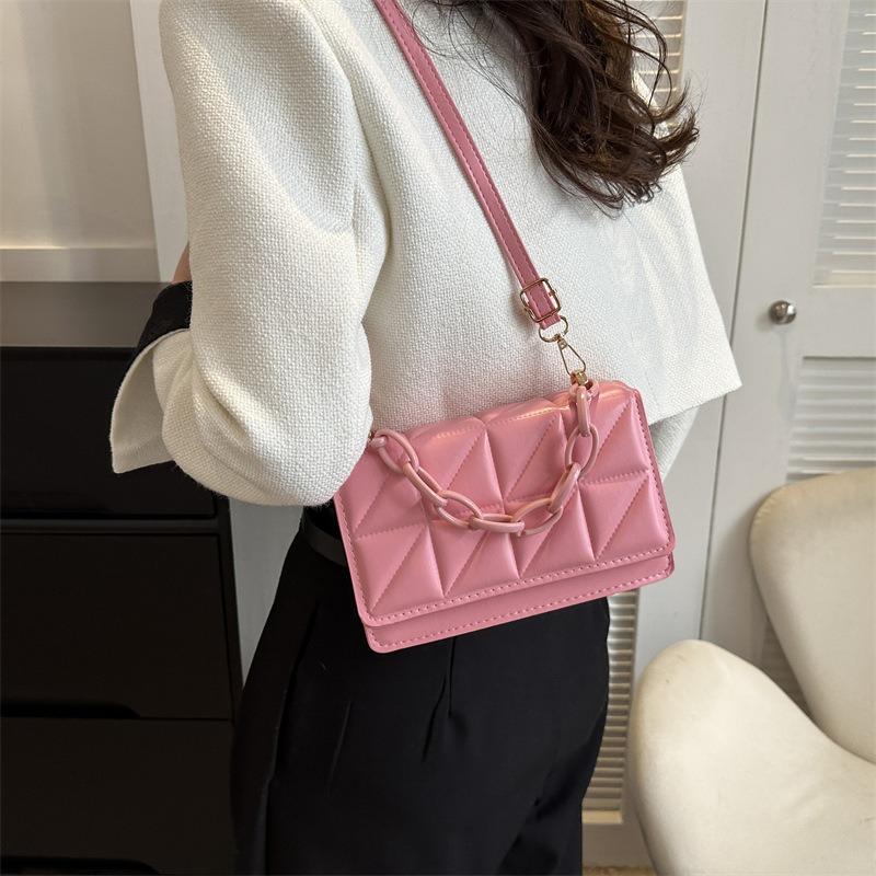 Casual personalized bag women's new trend fashion shoulder bag simple small square bag messenger bag