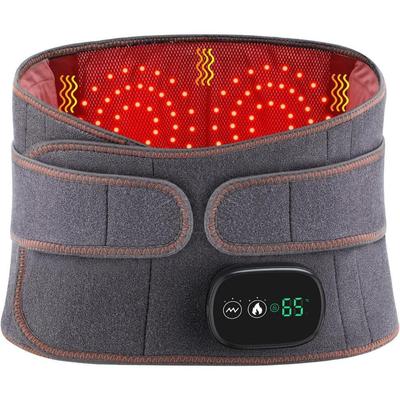 Cordless Lumbar Heating Pad Rechargeable Lower Back Massager Portable Red Light Therapy Lumbar Support Belt
