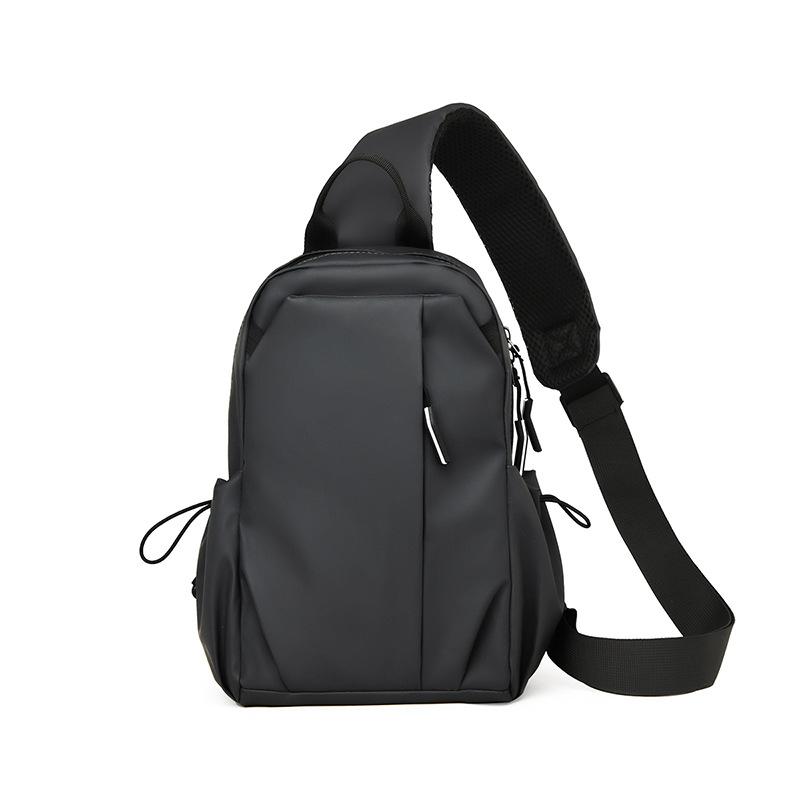 

Breast bag men s backpack shoulder travel messenger bag men s and women s trend casual versatile sports small satchel boys чёрный