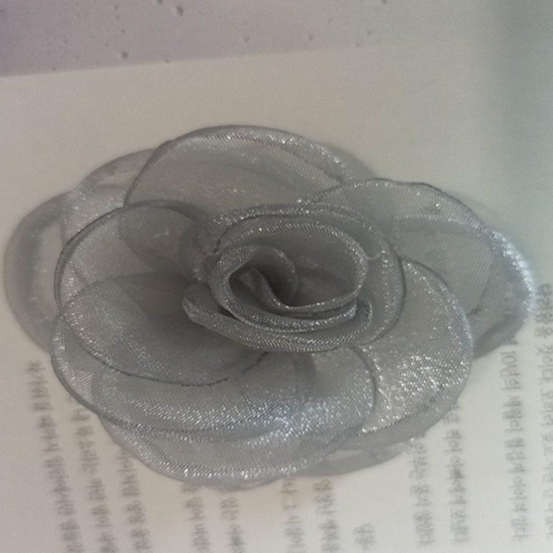 Korean Style 15-Piece Gauze Snow Fabric Flowers for DIY Clothing, Hair Clips, Jewelry Accessories