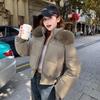 Women's Faux Fur Hooded Down Jacket - 2025 Winter Short Puffer Coat