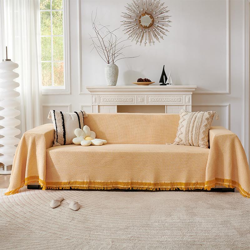 Sofa Towel Simple Solid Color Sofa Cushion Full Cover Cloth Four Seasons Universal Living Room Dust Blanket