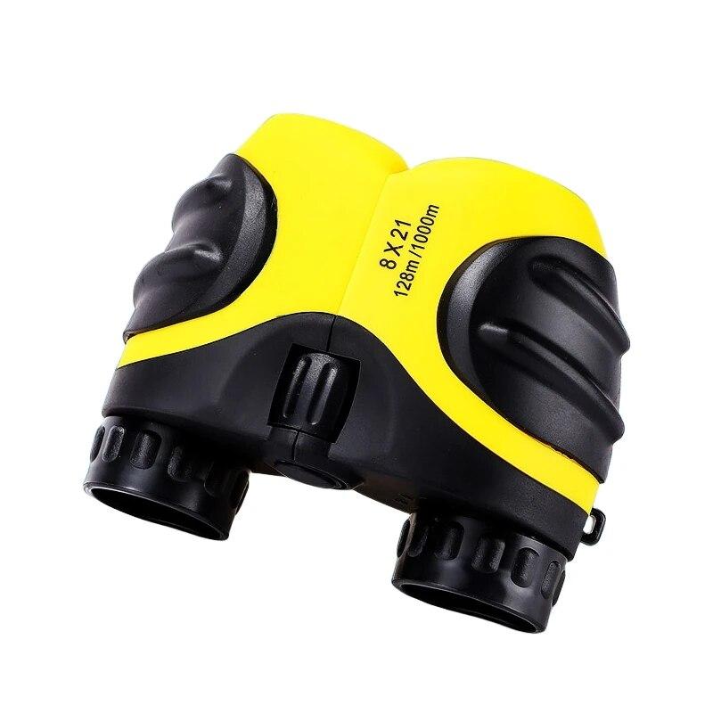 8x Kids Professional Mini Pocket Telescope Optics Compact Binoculars For Travel Bird Watching 21mm Objective Lens