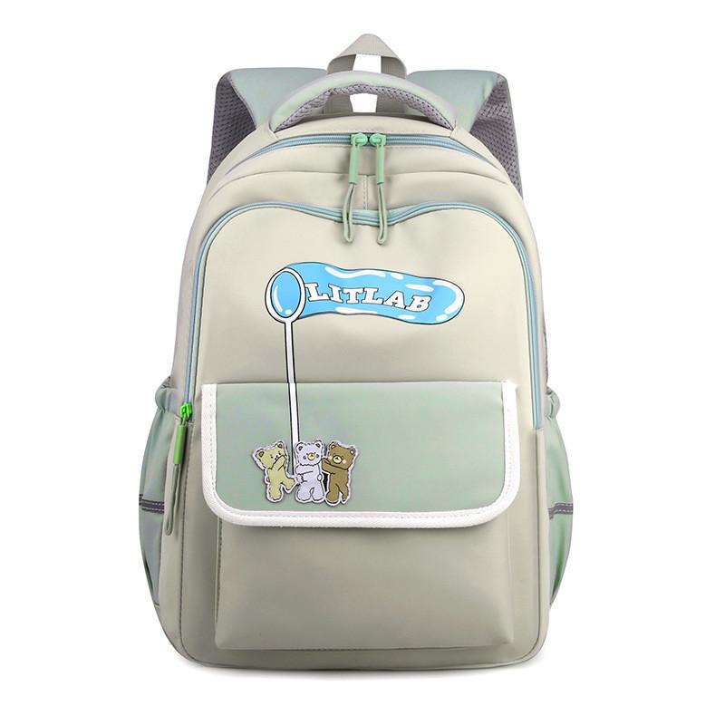 Adorable Polyester Lined School Backpack For Boys And Girls Anti-pressure