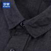 ROMON Men's 100% Linen Loose Fit Long Sleeve Shirt